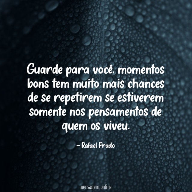 Guarde para você
