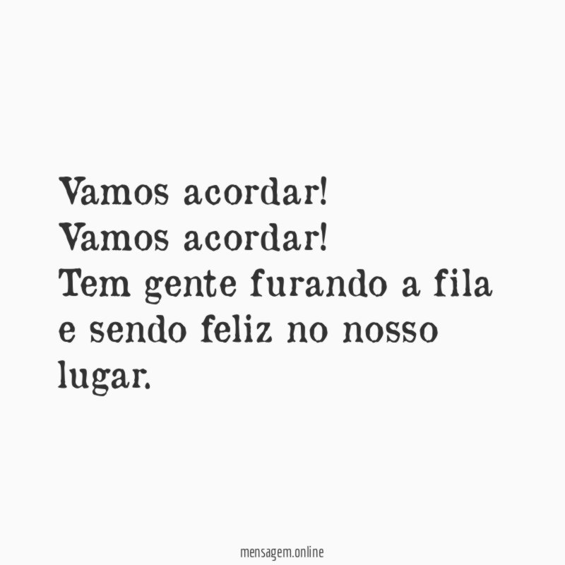 Vamos acordar