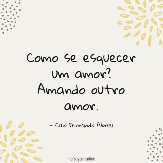 Como se esquecer um amor