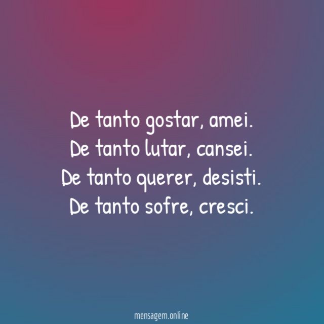 De tanto gostar
