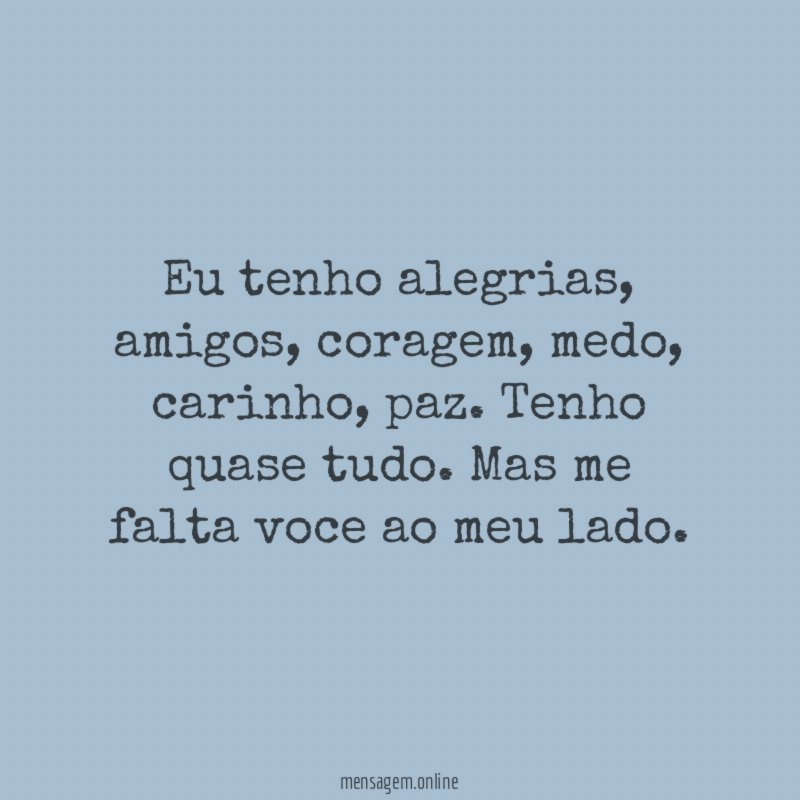 Eu tenho alegrias