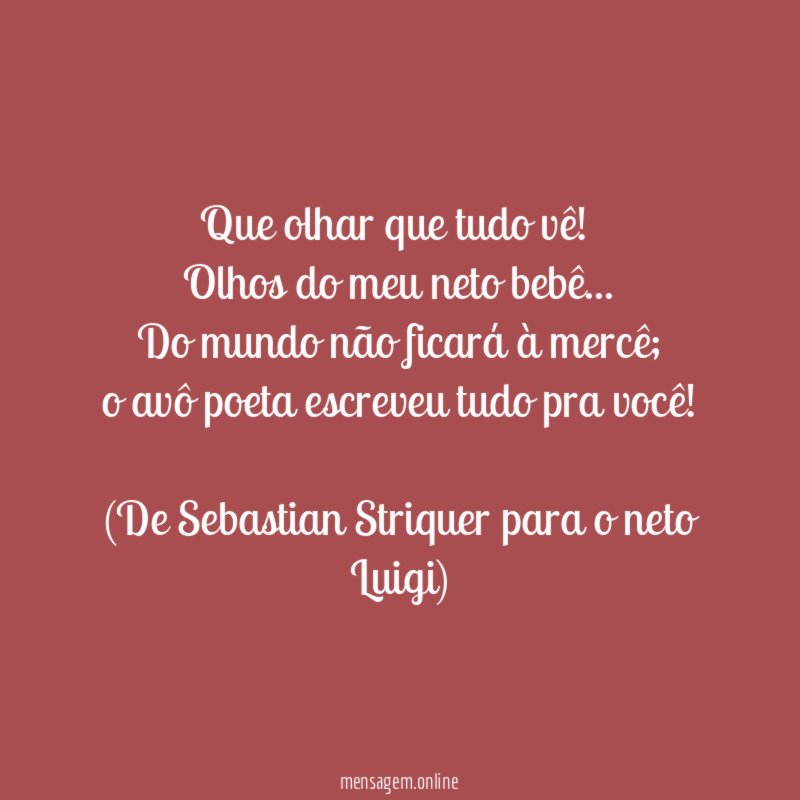 Que olhar que tudo vê