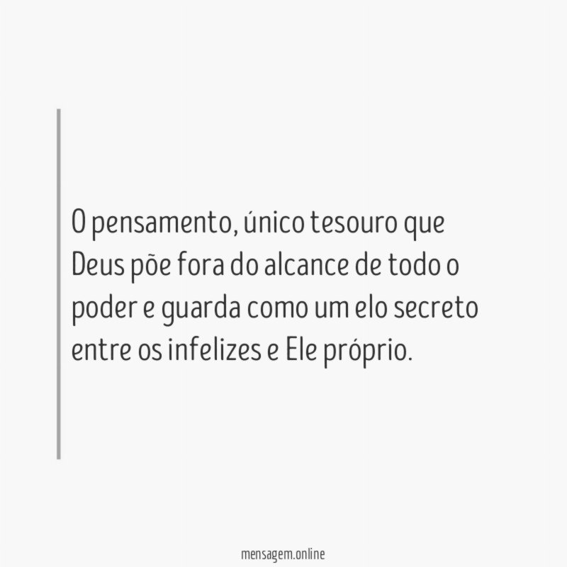 O pensamento