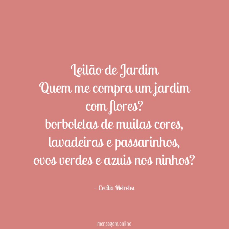 Leilão de Jardim