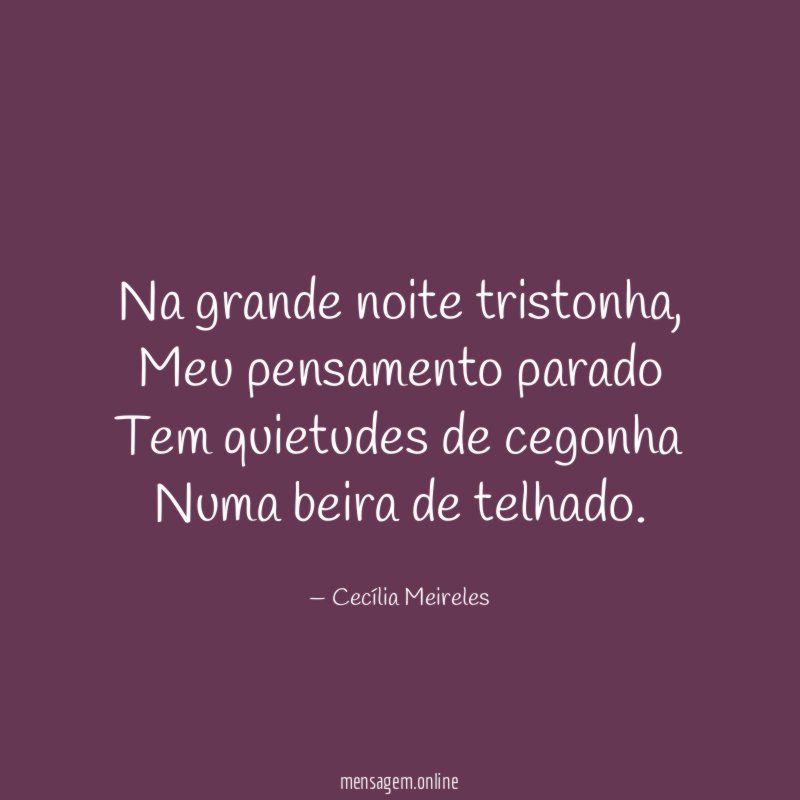 Na grande noite tristonha