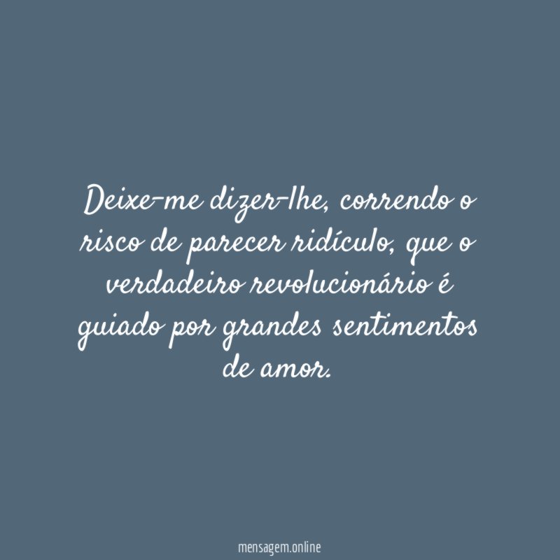 Deixe-me dizer-lhe
