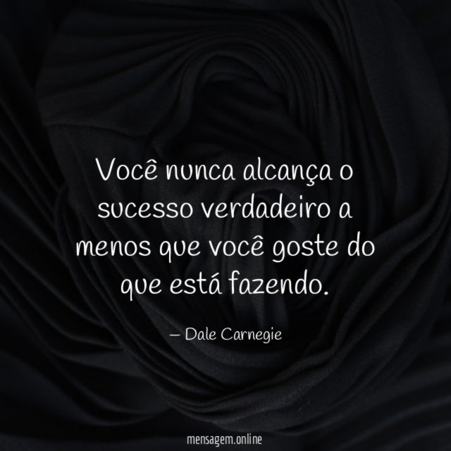 Você nunca alcança o sucesso verdadeiro a menos