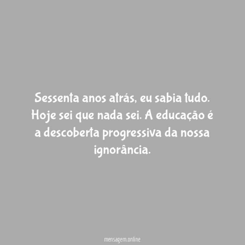 Sessenta anos atrás