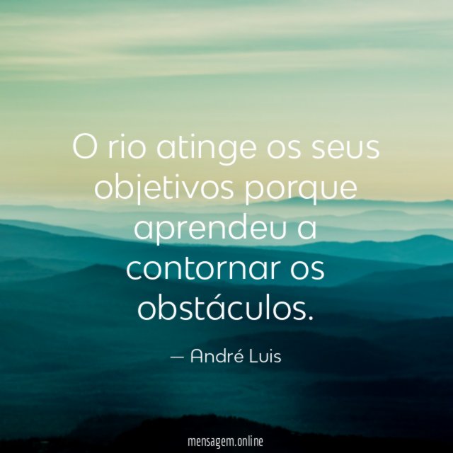 O rio atinge os seus objetivos porque aprendeu