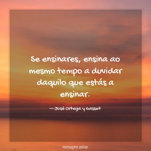 Se ensinares