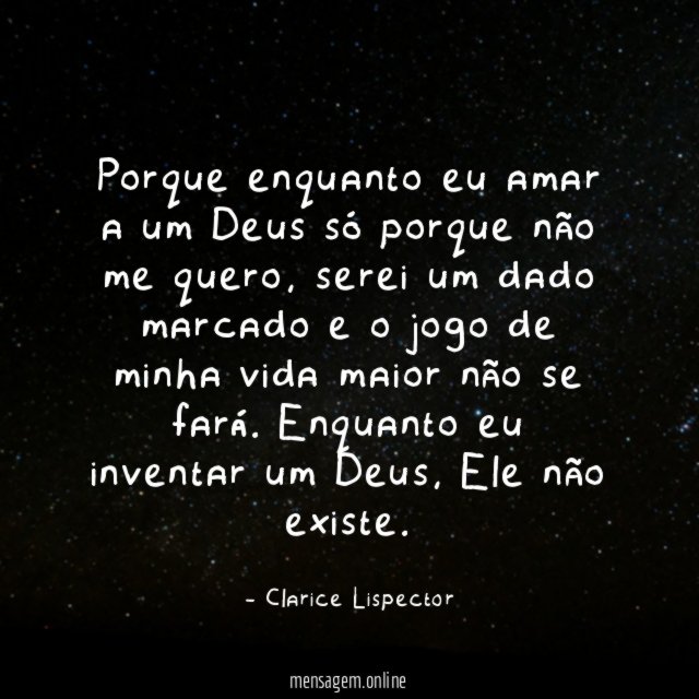 Porque enquanto eu amar a um Deus só