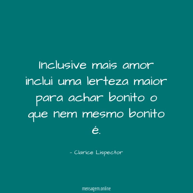 Inclusive mais amor inclui uma lerteza maior para