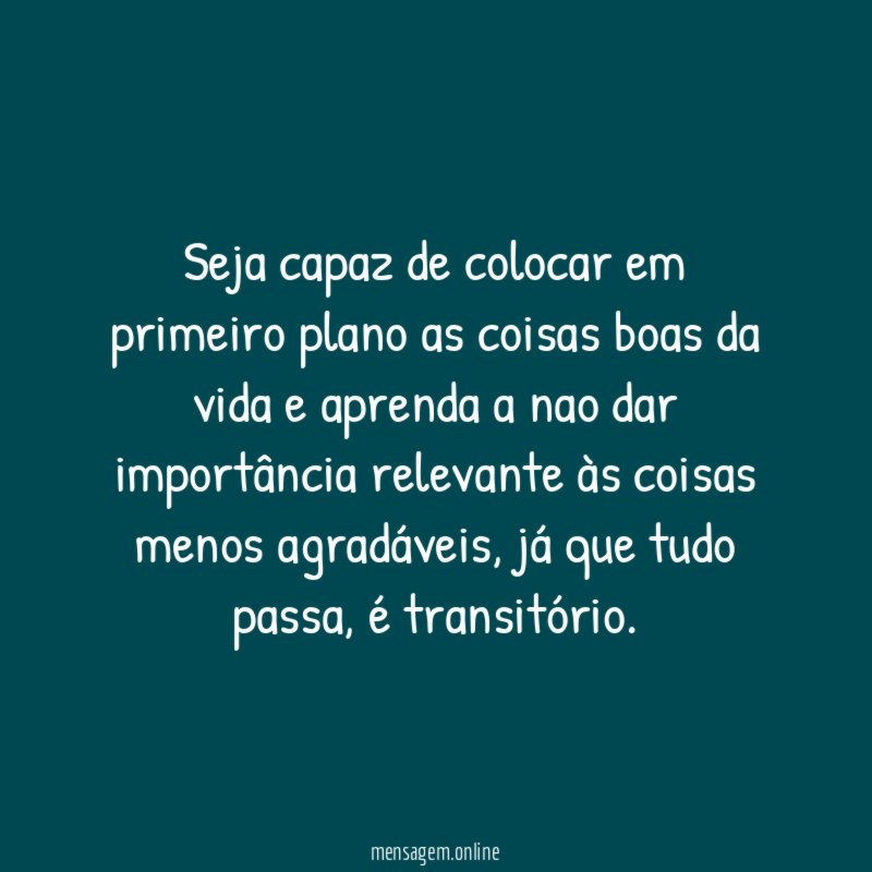 Seja capaz de colocar em primeiro plano as