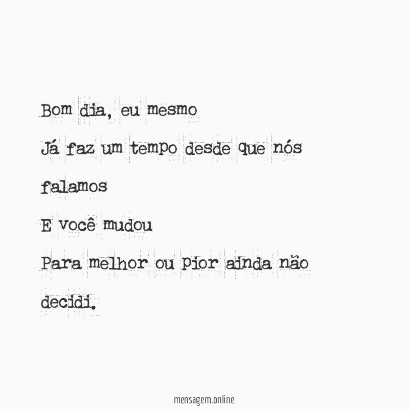 Bom dia