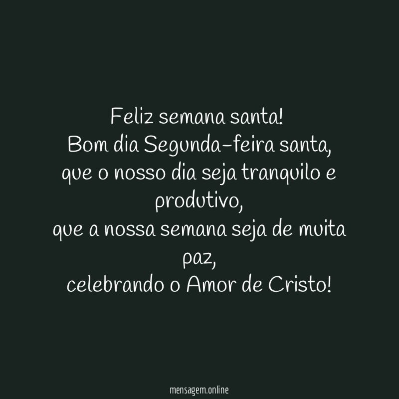 Feliz semana santa