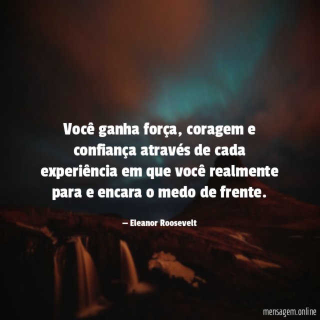 Você ganha força