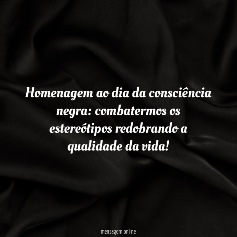 Homenagem ao dia da consciência negra
