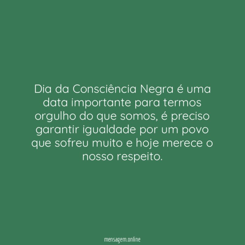 Dia da Consciência Negra é uma data importante