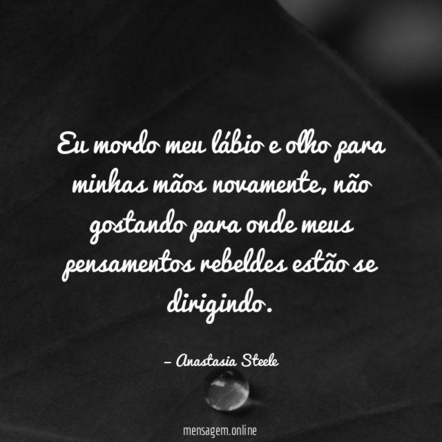 Eu mordo meu lábio e olho para minhas mãos novamente