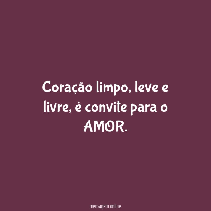 Coração limpo