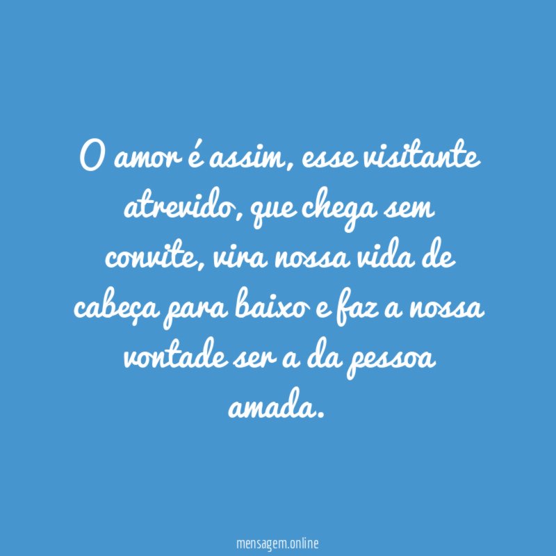 O amor é assim