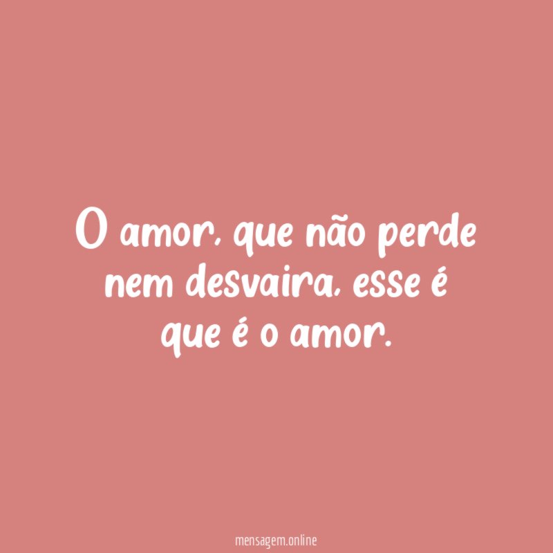 O amor