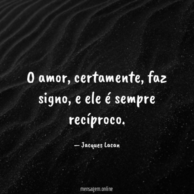 O amor