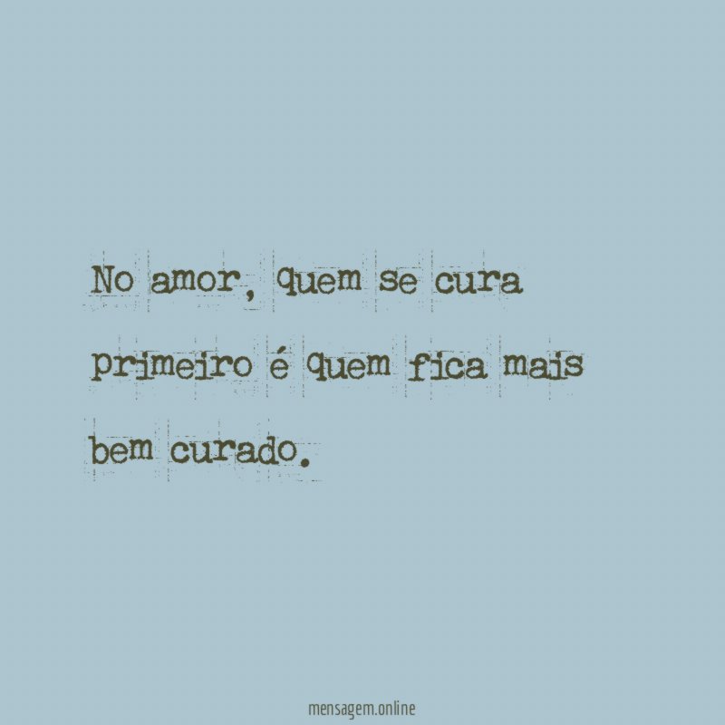 No amor