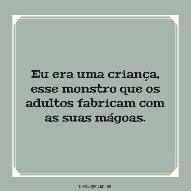 Eu era uma criança