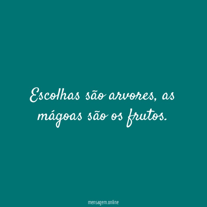 Escolhas são arvores
