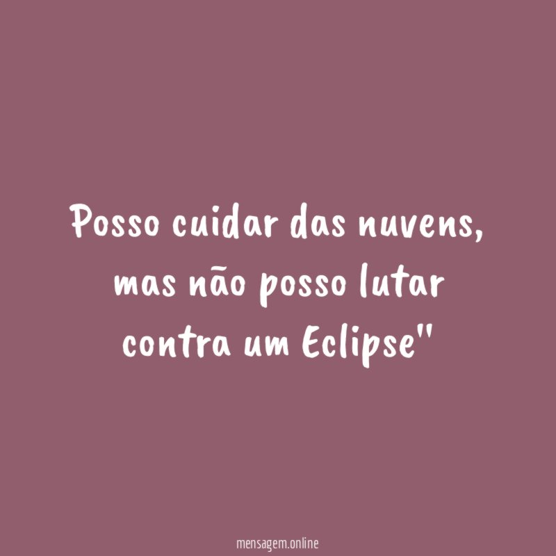 Posso cuidar das nuvens