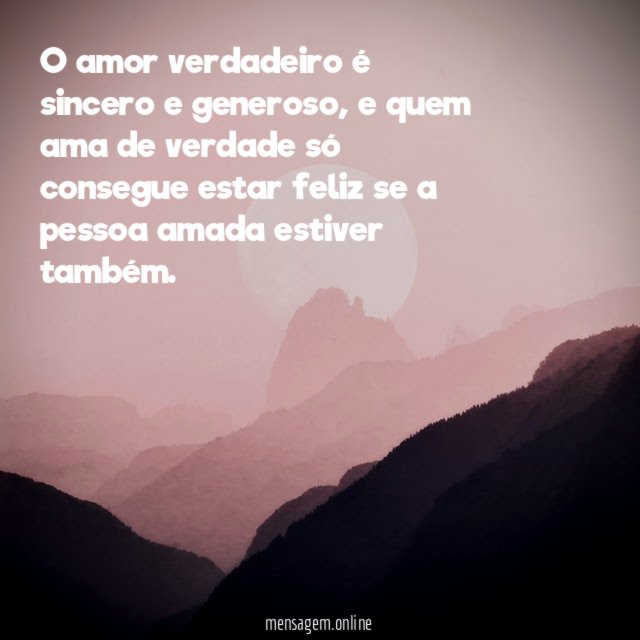 A felicidade de quem ama de verdade