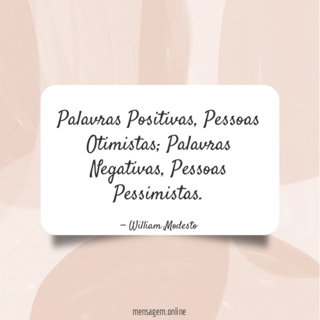 Palavras Positivas
