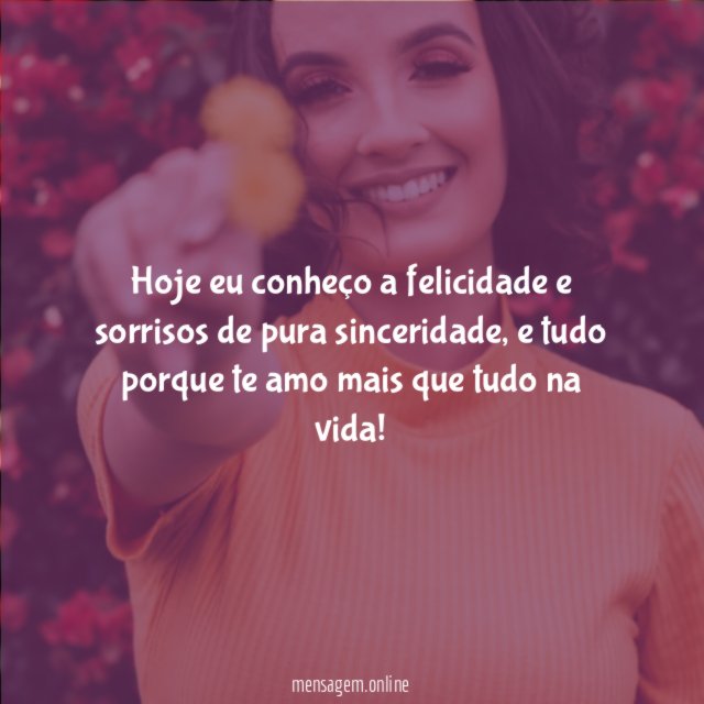 Eu te amo mais que tudo na vida
