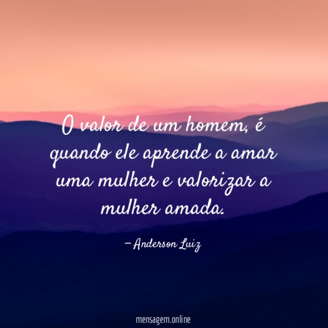 O valor de um homem