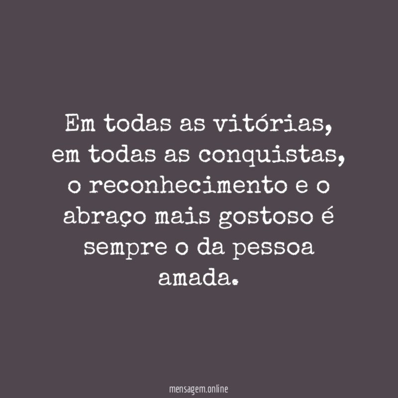 Em todas as vitórias