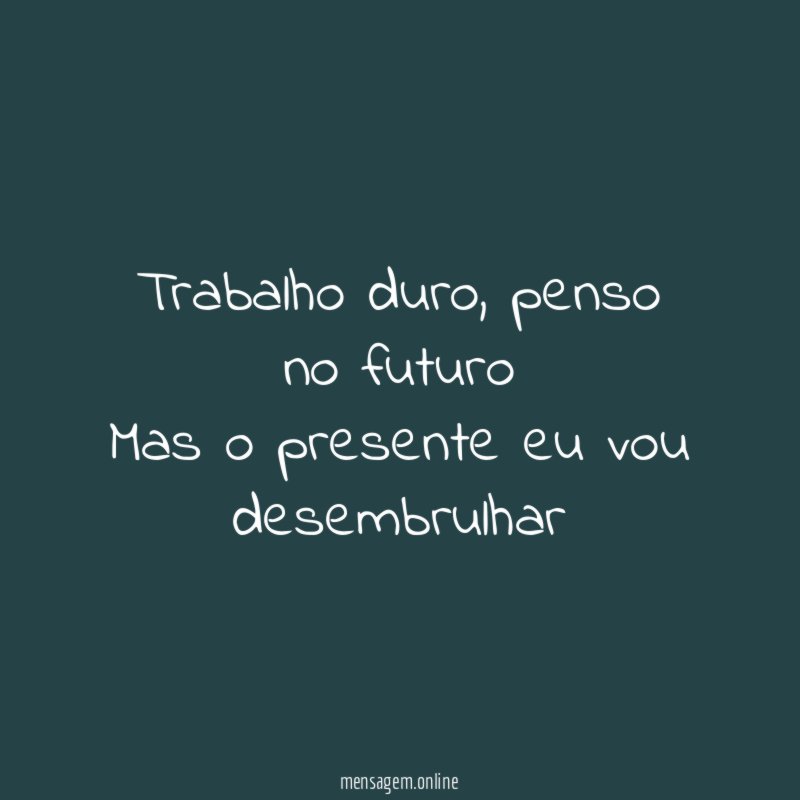 Trabalho duro