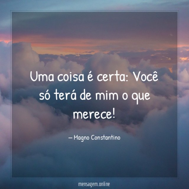 Uma coisa é certa