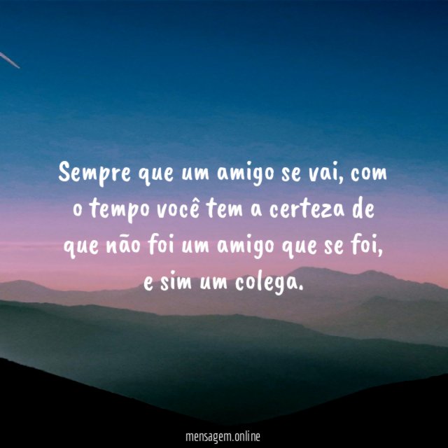 Sempre que um amigo se vai