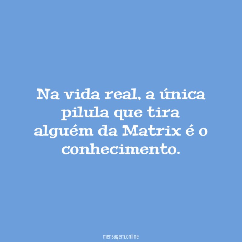 Na vida real
