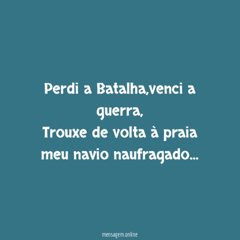 Perdi a Batalha