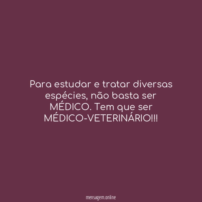 Para estudar e tratar diversas espécies