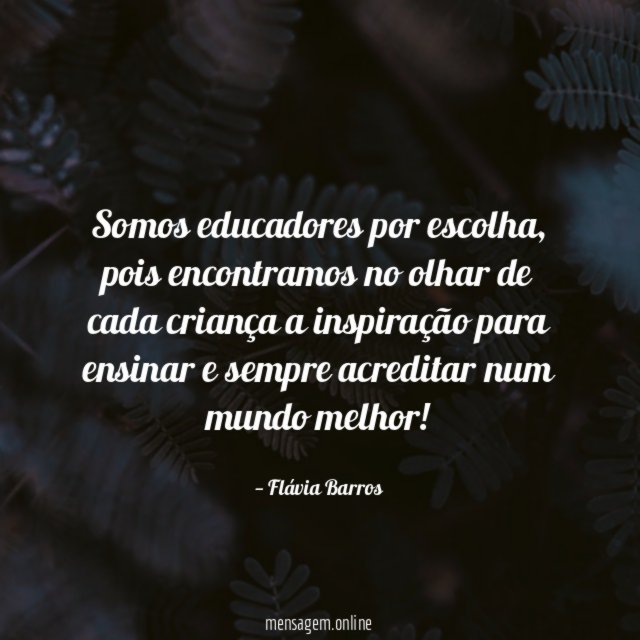 Somos educadores por escolha
