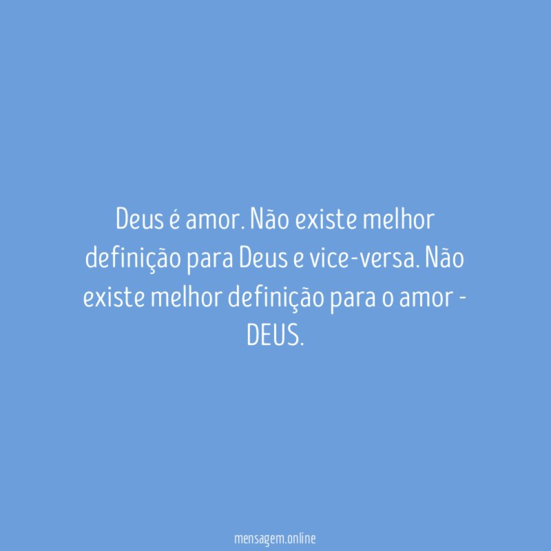 Deus é amor