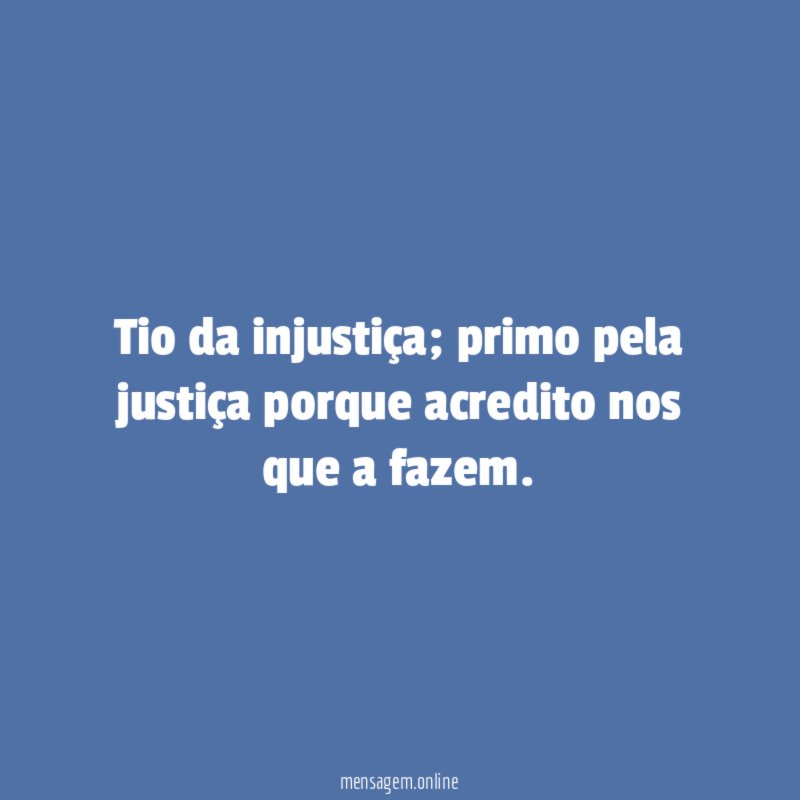 Tio da injustiça