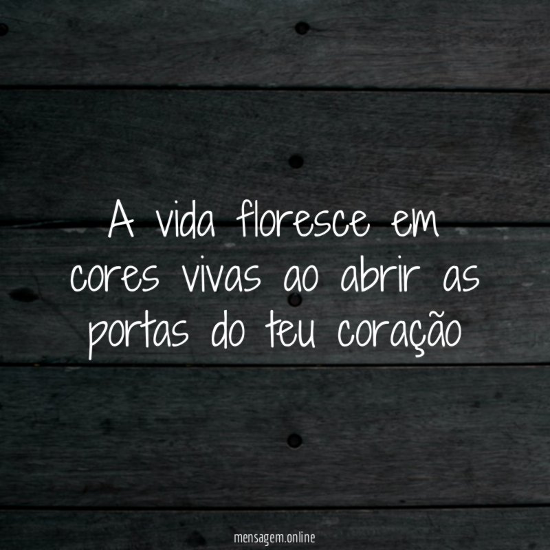 A vida floresce em cores vivas ao abrir