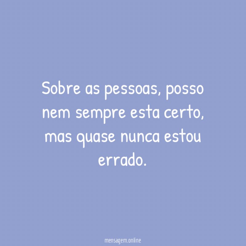 Sobre as pessoas