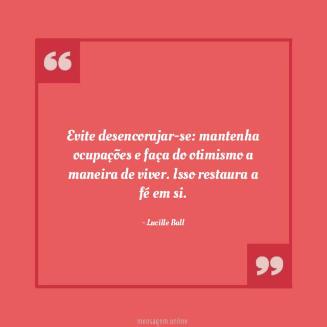 Evite desencorajar-se
