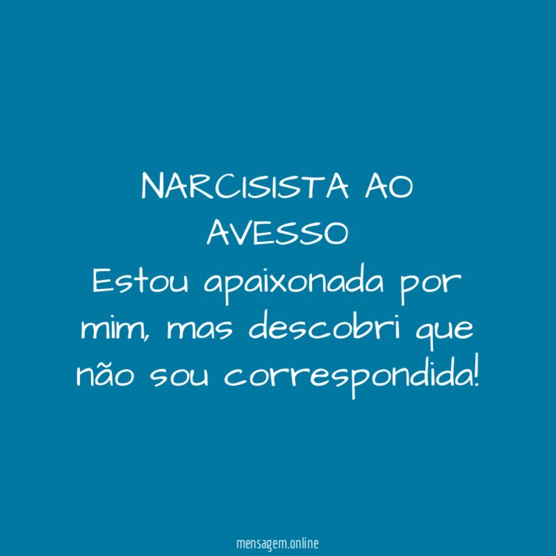 NARCISISTA AO AVESSO