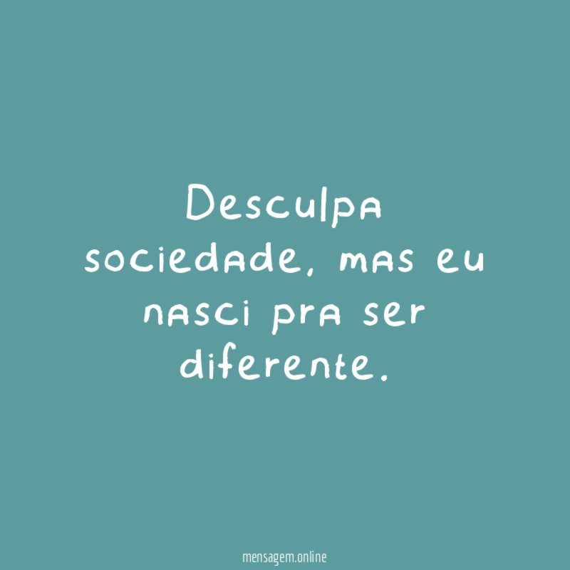 Desculpa sociedade